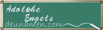 Adolphe Engels Visitenkarte